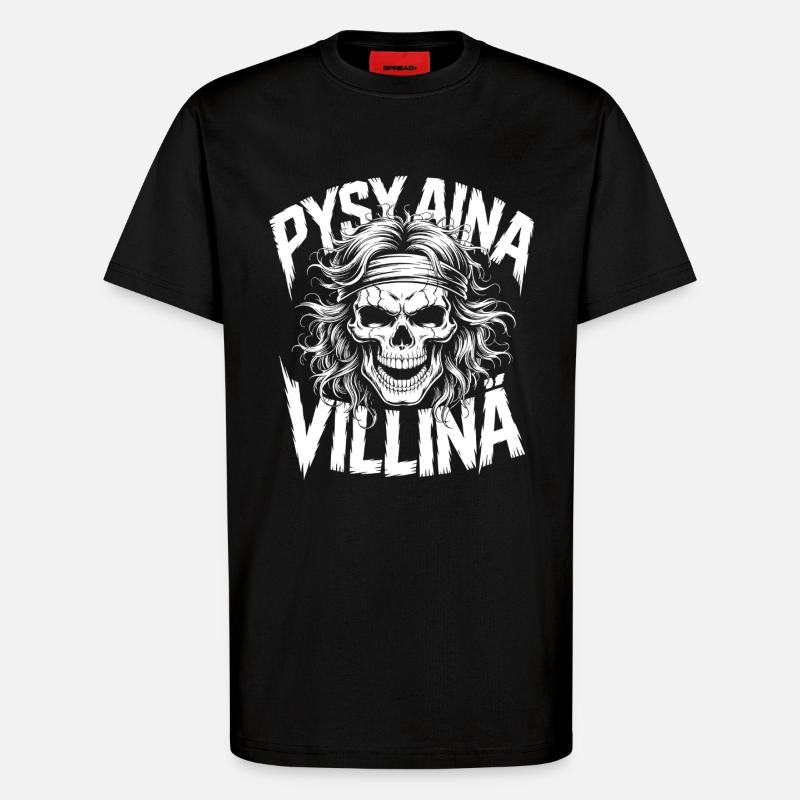 Wildschädel-Design - T-Shirt - made by SPREAD - SOLID BLACK