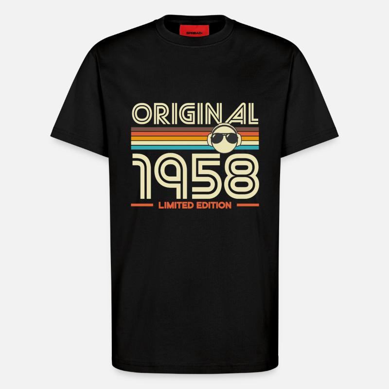 Original 1958 Retro Edition - T-Shirt - made by SPREAD - SOLID BLACK