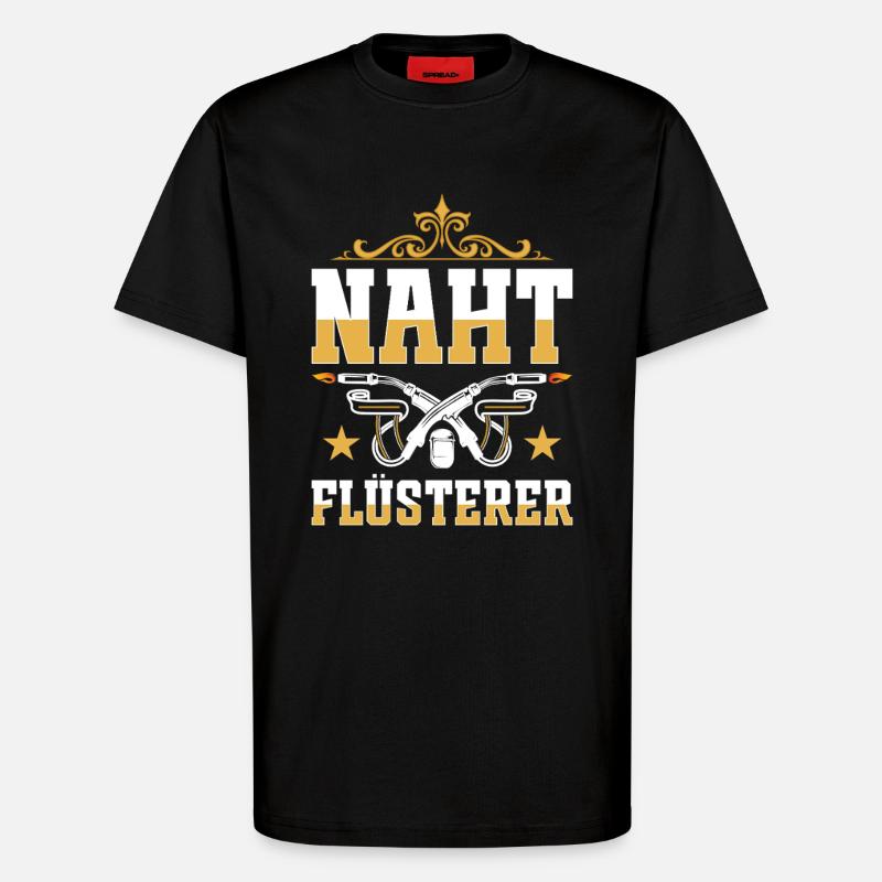 Schweißer - Naht Flüsterer - T-Shirt - made by SPREAD - SOLID BLACK