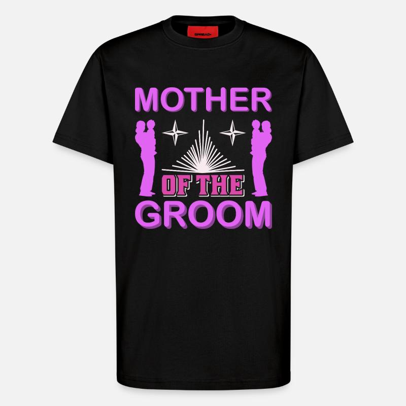 Mutter des Bräutigams Hochzeitsmama-Geschenkhemd - T-Shirt - made by SPREAD - SOLID BLACK