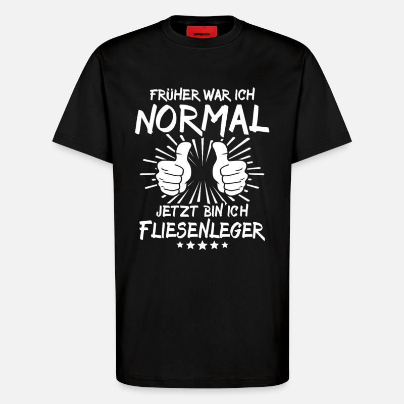 Fliesenleger - T-Shirt - made by SPREAD - SOLID BLACK