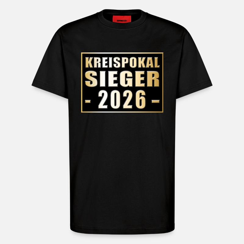 District Cup Winner 2026 - T-Shirt - made by SPREAD - SOLID BLACK