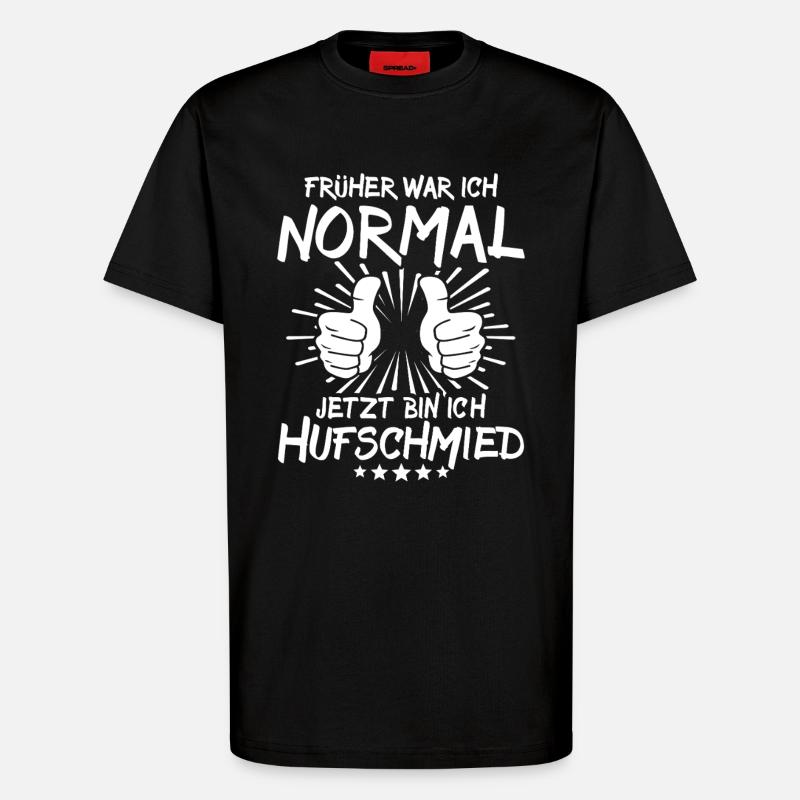 Hufschmied - T-Shirt - made by SPREAD - SOLID BLACK