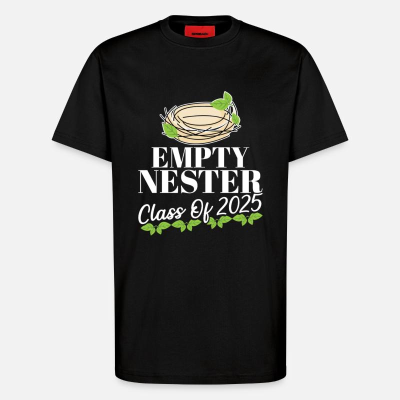 Empty-Nest-Syndrom Sohn Highschool-Absolvent Leer - T-Shirt - made by SPREAD - SOLID BLACK