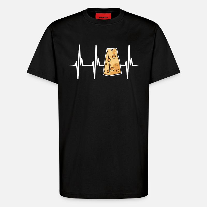 Ich liebe Schweizer Käse - T-Shirt - made by SPREAD - SOLID BLACK