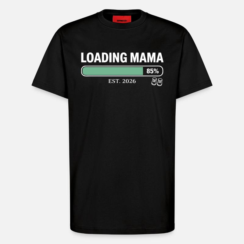 Loading Mama 2026 Schwangerschaft - T-Shirt - made by SPREAD - SOLID BLACK