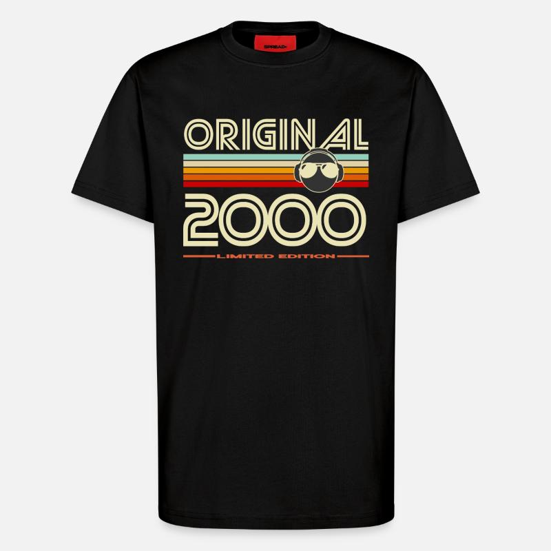 Originale Retro-Edition von 2000 - T-Shirt - made by SPREAD - SOLID BLACK