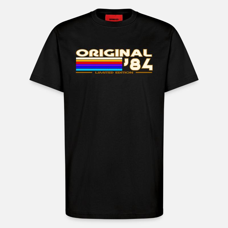 Originales 84 Retro Rainbow - T-Shirt - made by SPREAD - SOLID BLACK