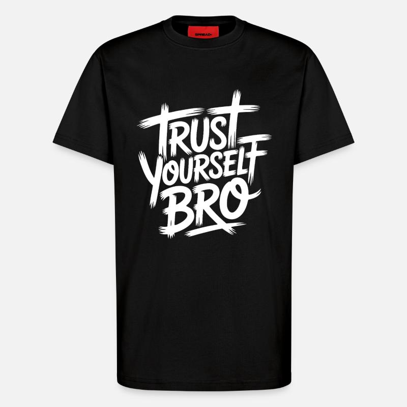 Selbstvertrauen - T-Shirt - made by SPREAD - SOLID BLACK