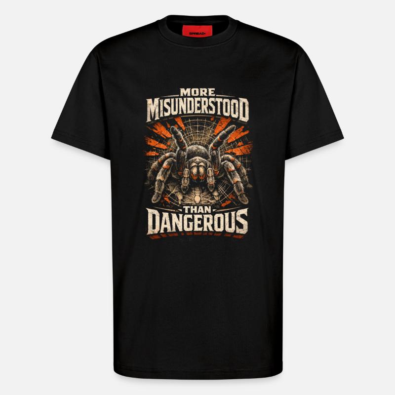 Tarantula More Misunderstood - T-Shirt - made by SPREAD - SOLID BLACK
