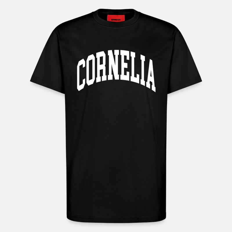 Cornella - T-Shirt - made by SPREAD - SOLID BLACK