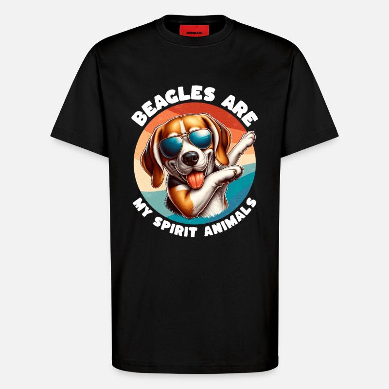 Lustige Beagle Sprüche - T-Shirt - made by SPREAD - SOLID BLACK