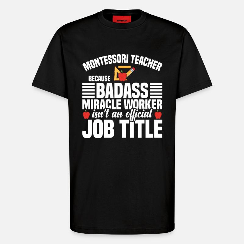  School Teacher Appreciation Education Method - T-Shirt - made by SPREAD - SOLID BLACK