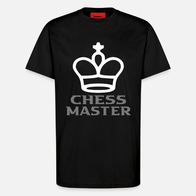 Schach - T-Shirt - made by SPREAD - SOLID BLACK