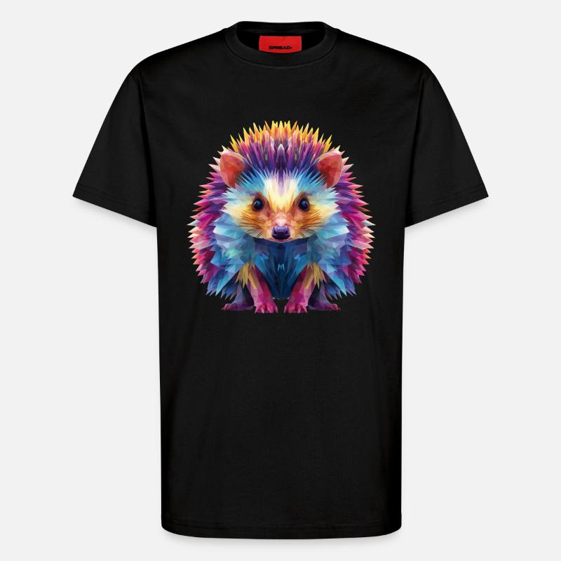 Igel  - T-Shirt - made by SPREAD - SOLID BLACK