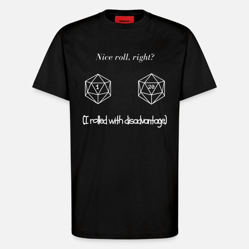 D20 DeD - T-Shirt - made by SPREAD - SOLID BLACK