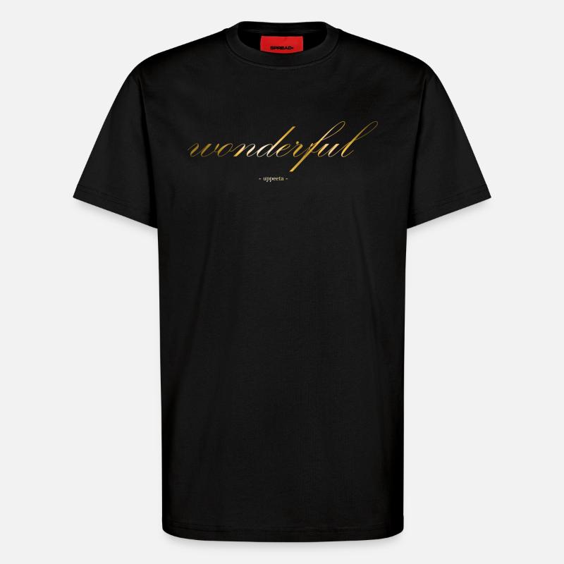 Wunderbar - T-Shirt - made by SPREAD - SOLID BLACK