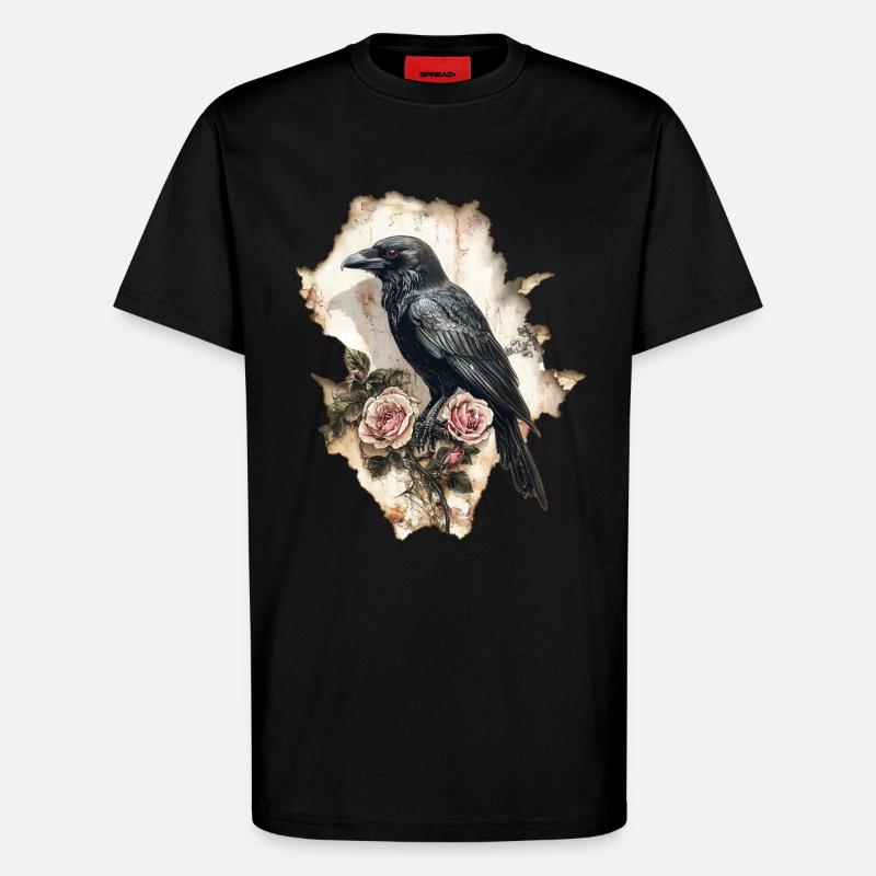 Rabe - T-Shirt - made by SPREAD - SOLID BLACK