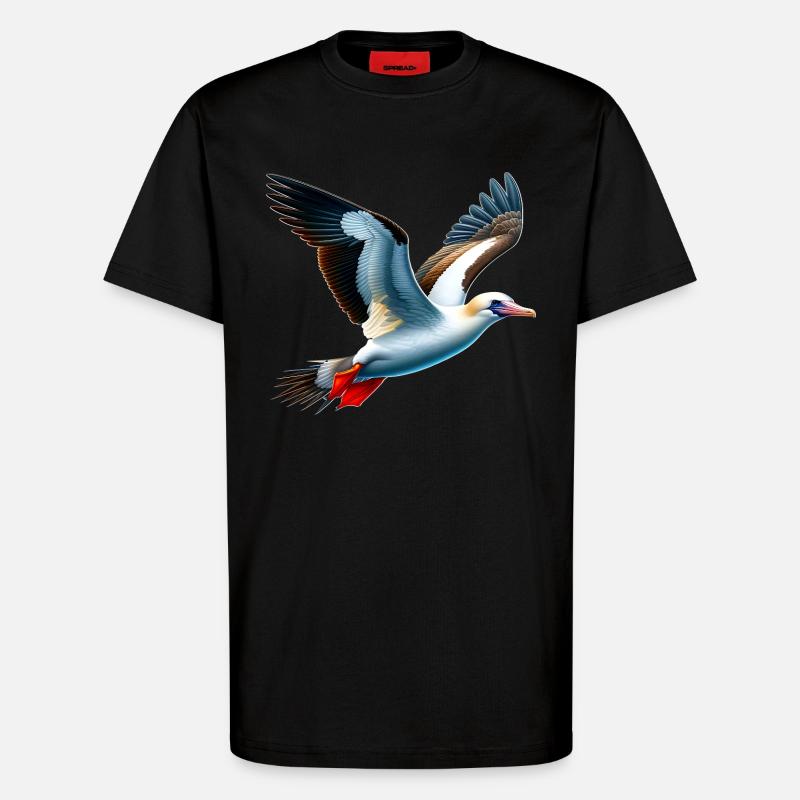 Nazca Tölpel Geschenk - T-Shirt - made by SPREAD - SOLID BLACK