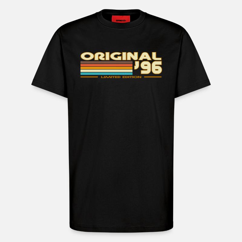 Original 96 Rainbow Retro - T-Shirt - made by SPREAD - SOLID BLACK
