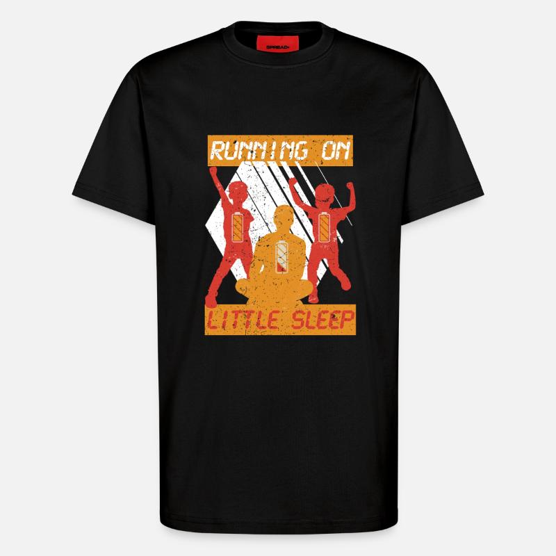Single Dad Single Dad - T-Shirt - made by SPREAD - SOLID BLACK