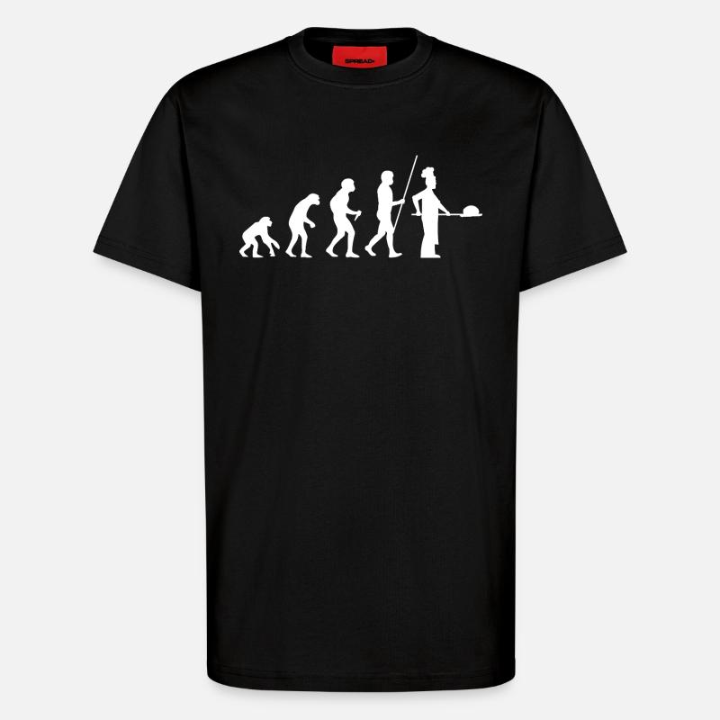 Baker Evolution - T-Shirt - made by SPREAD - SOLID BLACK