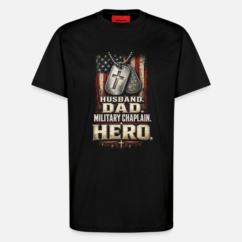 Chaplain, cleric, pastor - T-Shirt - made by SPREAD - SOLID BLACK