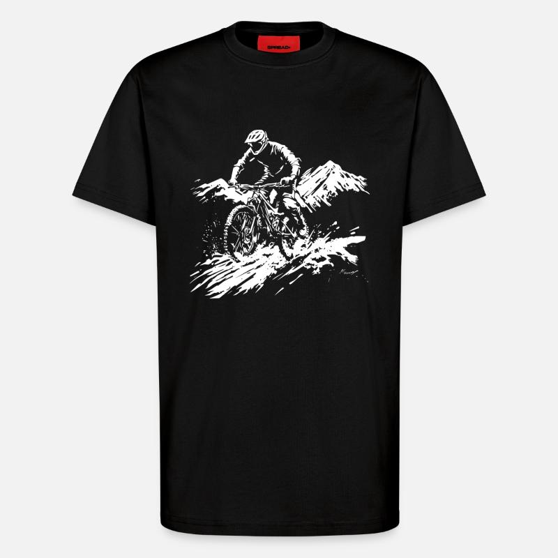 VTT - T-shirt bio décontracté fabriqué en UE - SOLID BLACK