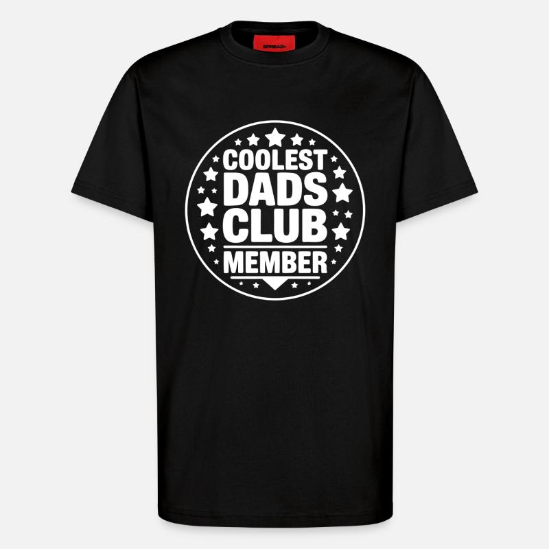 Coolster Dad Klub Mitglied - T-Shirt - made by SPREAD - SOLID BLACK