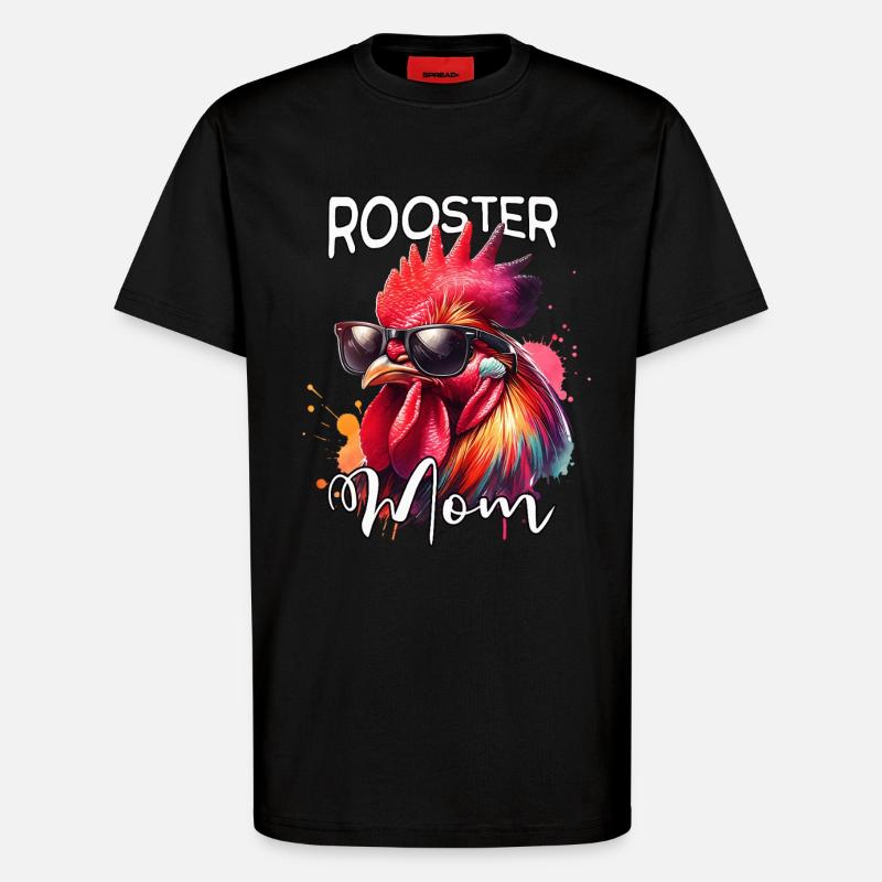 Hahn Mama - T-Shirt - made by SPREAD - SOLID BLACK