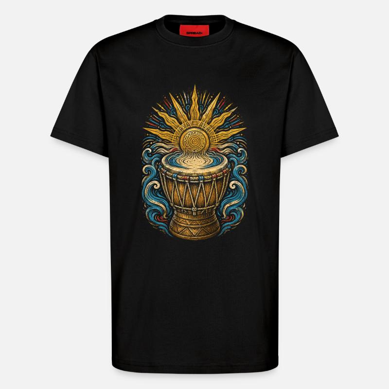 Belize Belizean Root - T-Shirt - made by SPREAD - SOLID BLACK