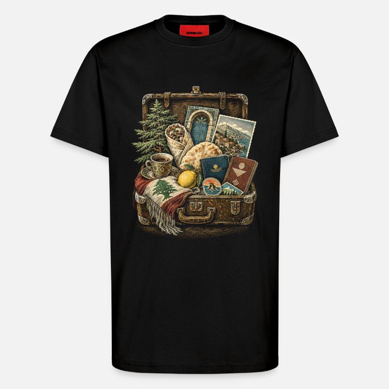 Libanon Libanese - T-Shirt - made by SPREAD - SOLID BLACK