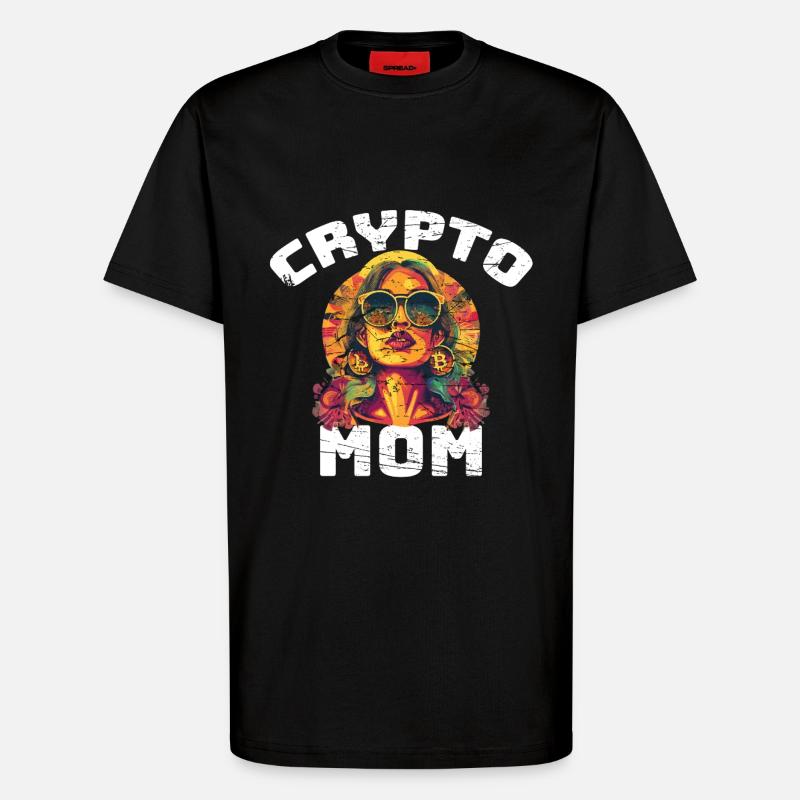 Bitcoin Mama - T-shirt bio décontracté fabriqué en UE - SOLID BLACK