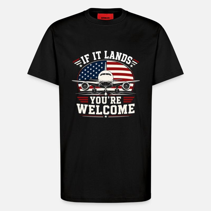 Luftfahrt Techniker Flugzeug Wartung - T-Shirt - made by SPREAD - SOLID BLACK