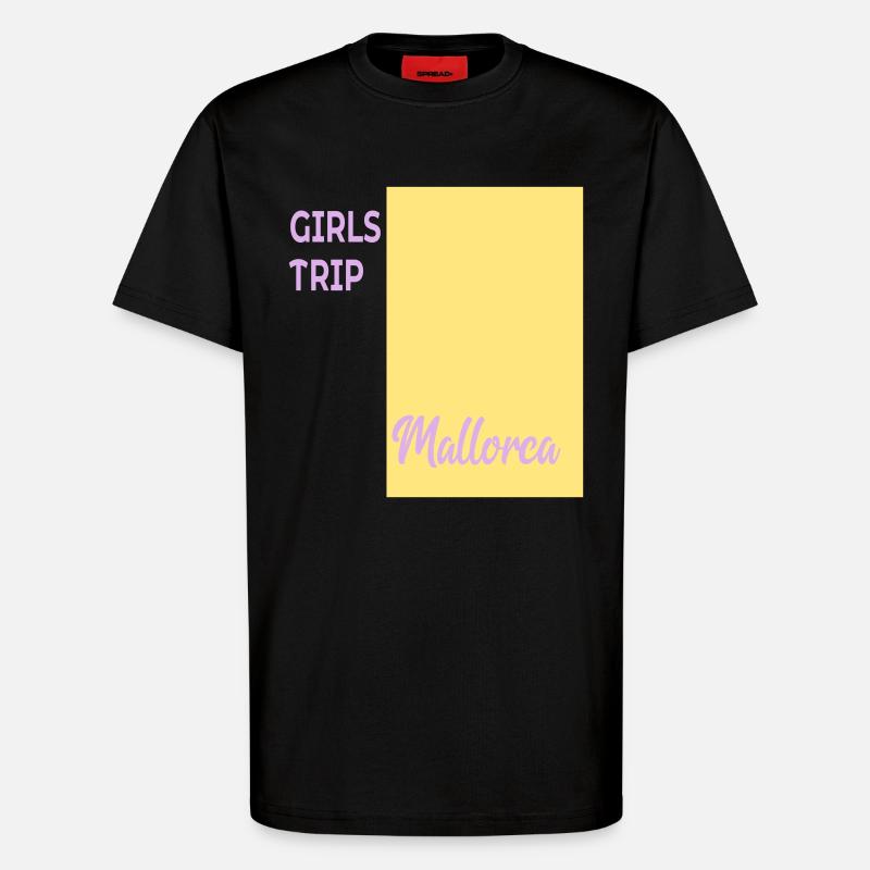 Mädchen Mallorca - T-Shirt - made by SPREAD - SOLID BLACK