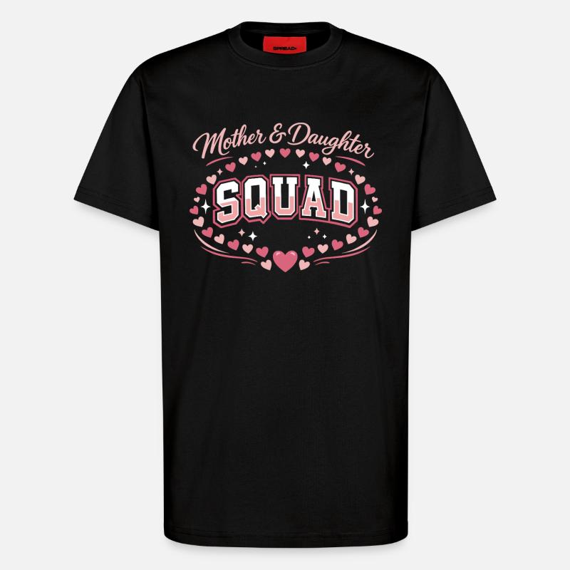 Mutter-Tochter-Trupp | Pink Komplizen Geschenk - T-Shirt - made by SPREAD - SOLID BLACK
