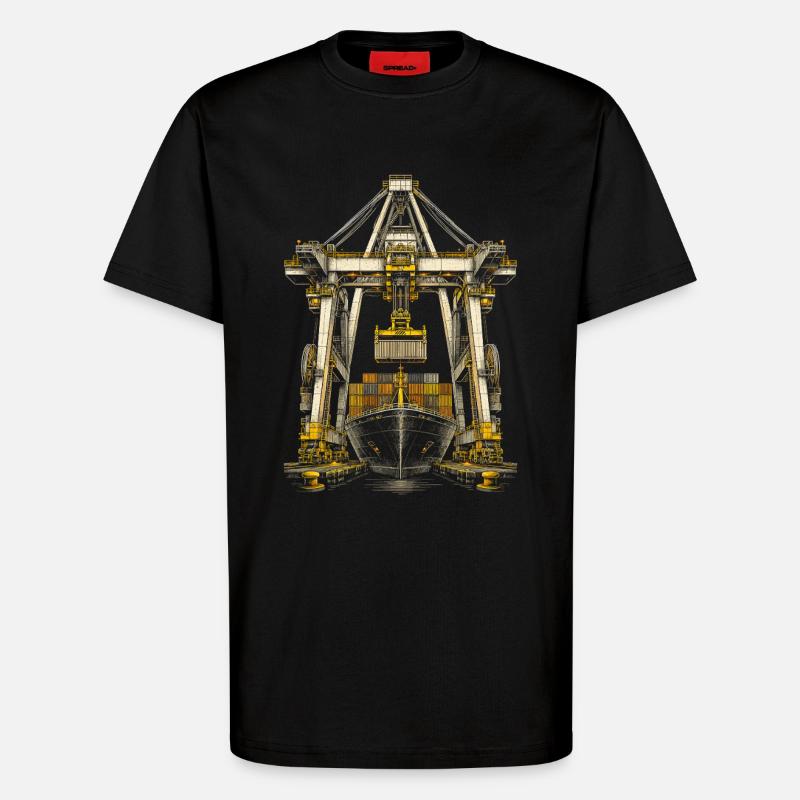 docker - T-Shirt - made by SPREAD - SOLID BLACK