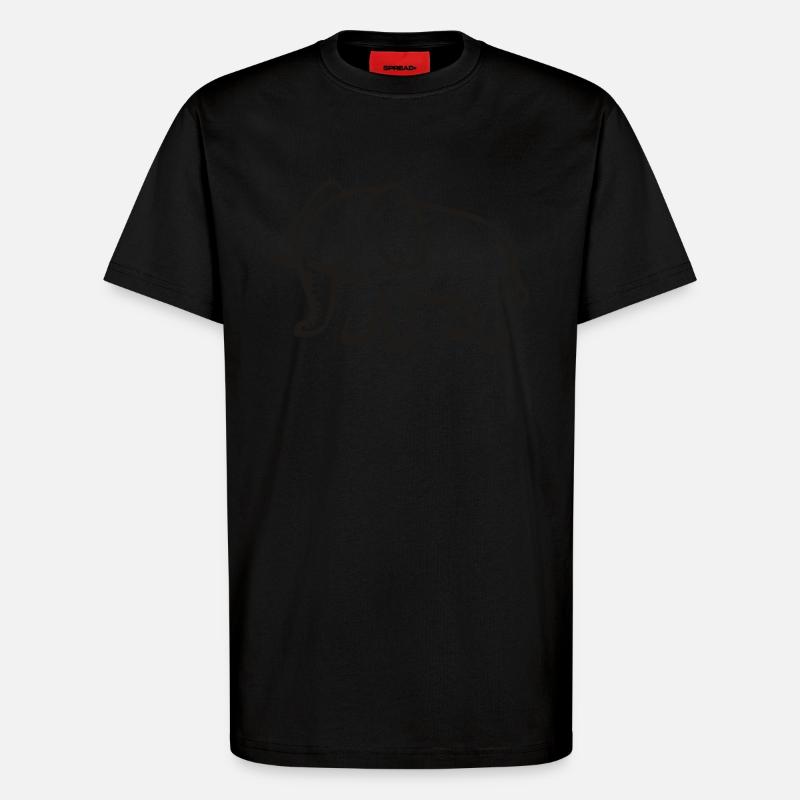 Elefant - T-Shirt - made by SPREAD - SOLID BLACK