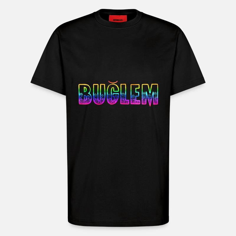 Buğlem RS Rainbow - T-Shirt - made by SPREAD - SOLID BLACK