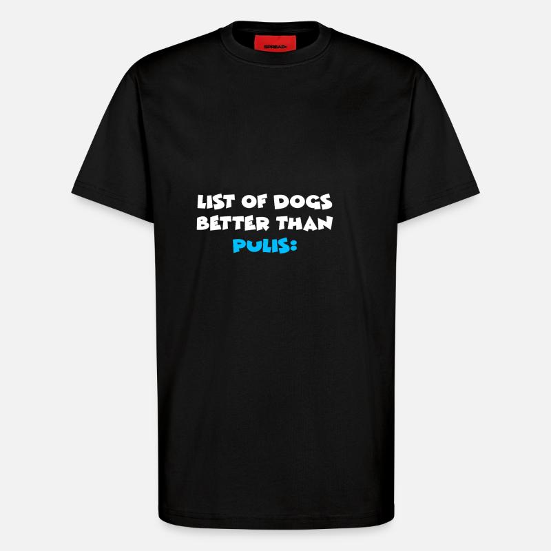 Puli - T-shirt bio décontracté fabriqué en UE - SOLID BLACK
