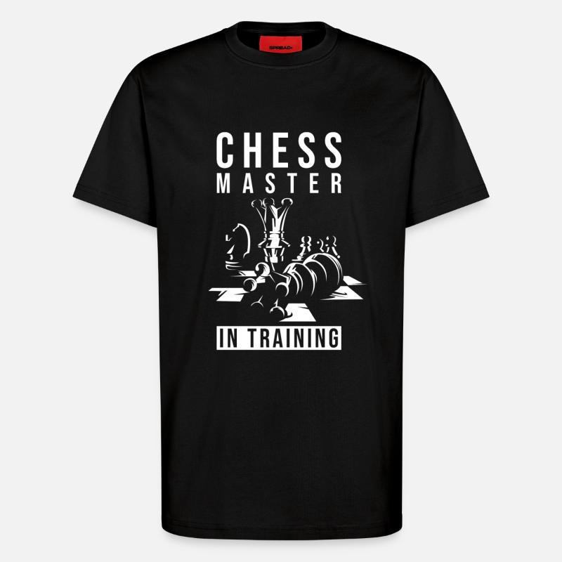 Échecs d’échecs Cadeau - T-shirt bio décontracté fabriqué en UE - SOLID BLACK