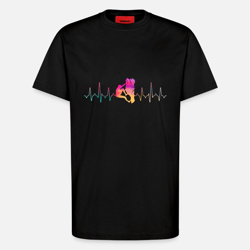 Klettern Outfit - T-Shirt - made by SPREAD - SOLID BLACK