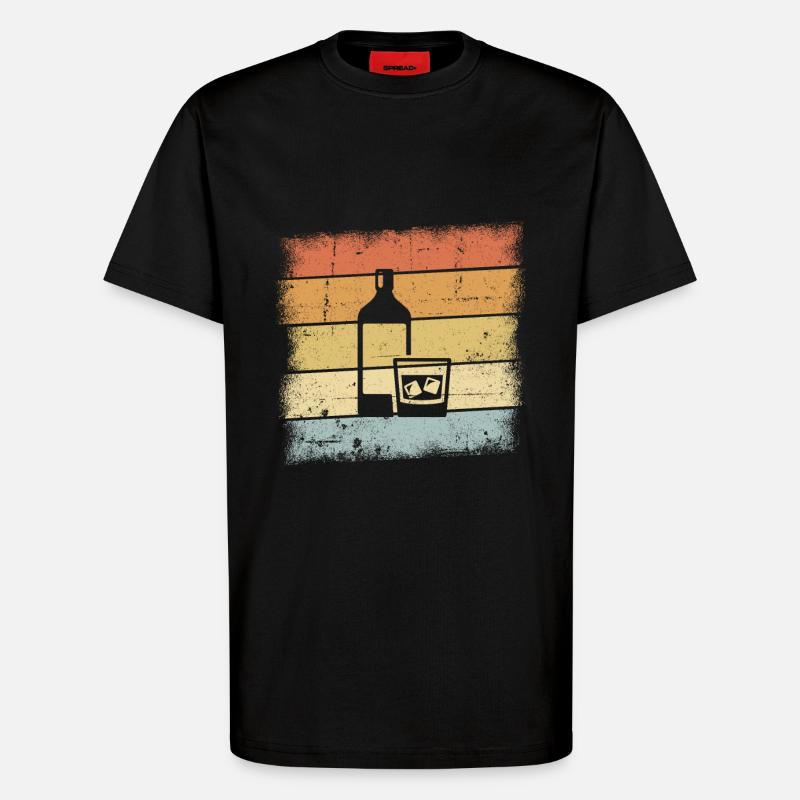 Whisky Geschenke - T-Shirt - made by SPREAD - SOLID BLACK