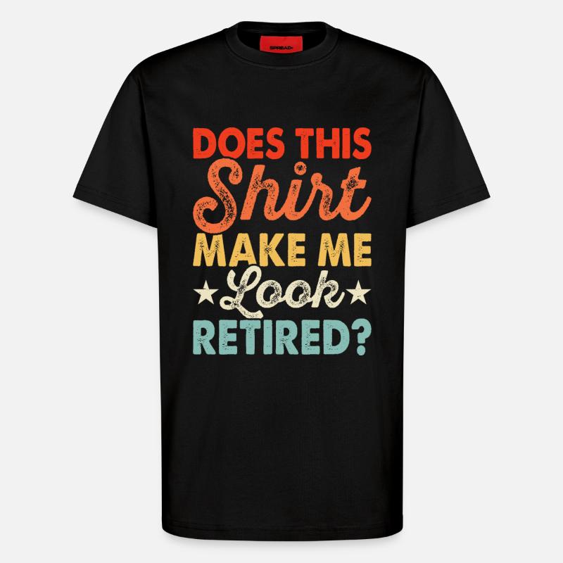 Rentner Rente - T-Shirt - made by SPREAD - SOLID BLACK