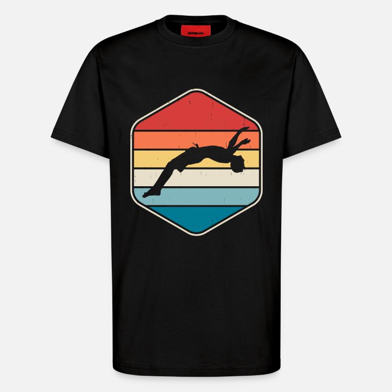 Schwimmen Schwimmer - T-Shirt - made by SPREAD - SOLID BLACK