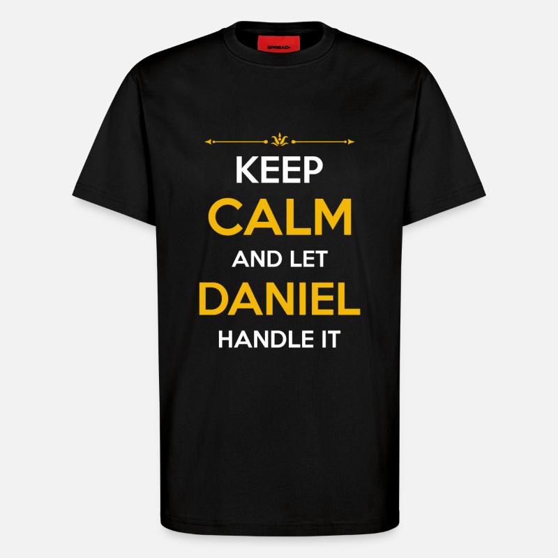 Daniel Name Gift - T-Shirt - made by SPREAD - SOLID BLACK