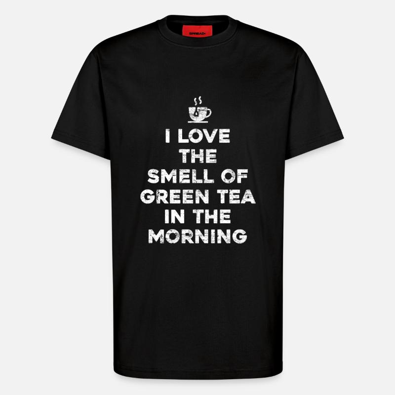 Tee Geschenk Grüner Tee - T-Shirt - made by SPREAD - SOLID BLACK