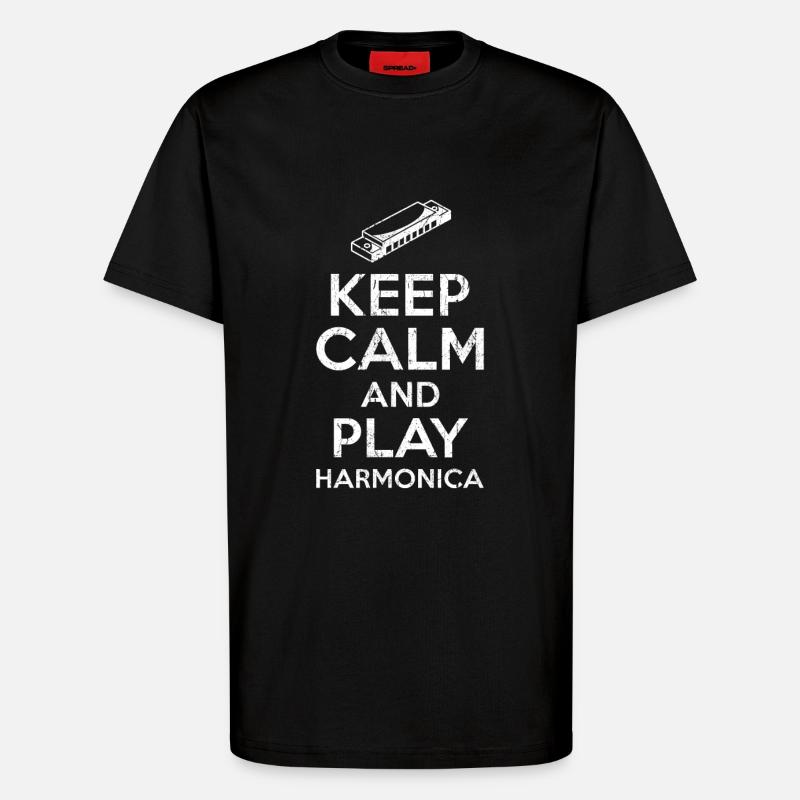 Blues Geschenk - T-Shirt - made by SPREAD - SOLID BLACK