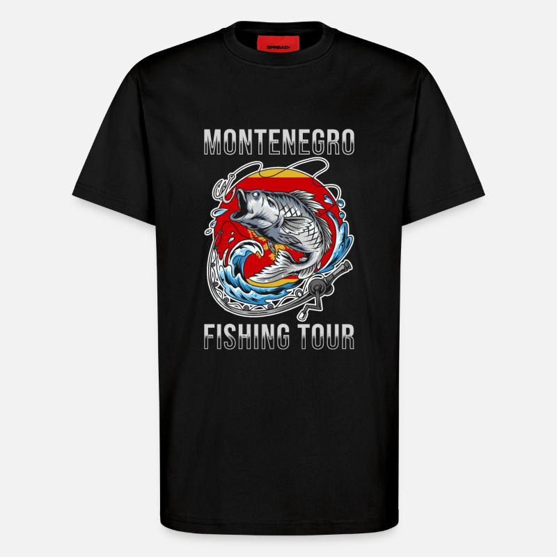 Angeltour Montenegro - T-Shirt - made by SPREAD - SOLID BLACK