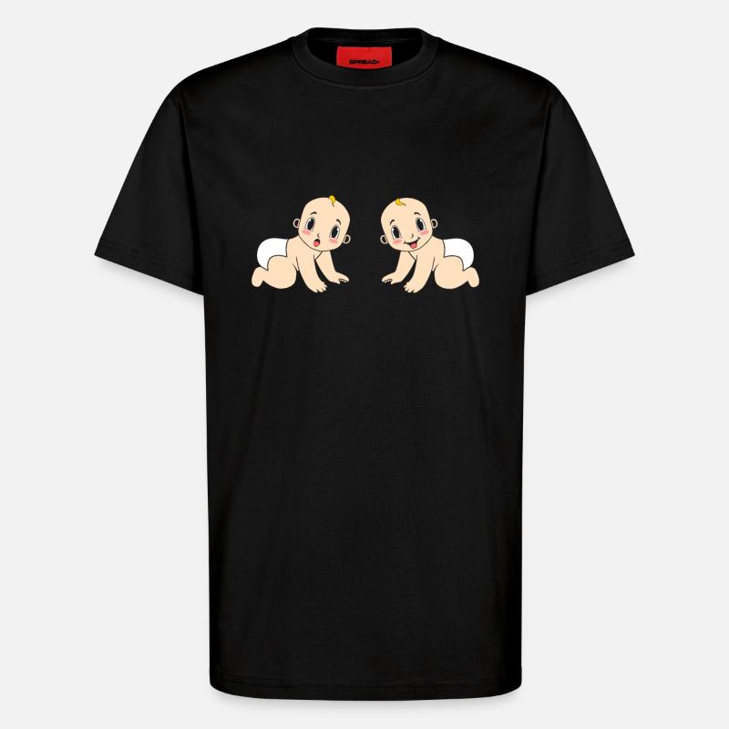 Babys - T-Shirt - made by SPREAD - SOLID BLACK